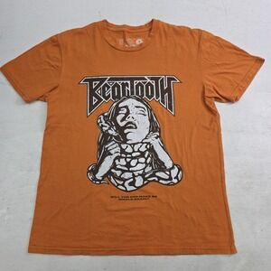 Beartooth Orange T-Shirt Band Music Metal Punk Indie Snake Girl Graphic Tee Sz M